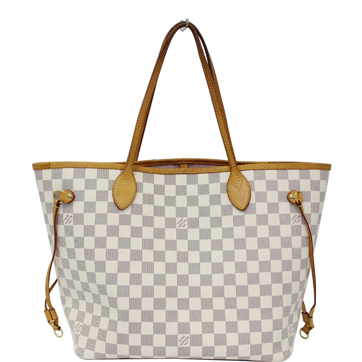 LOUIS VUITTON Neverfull MM Damier Azur Tote Shoulder Bag