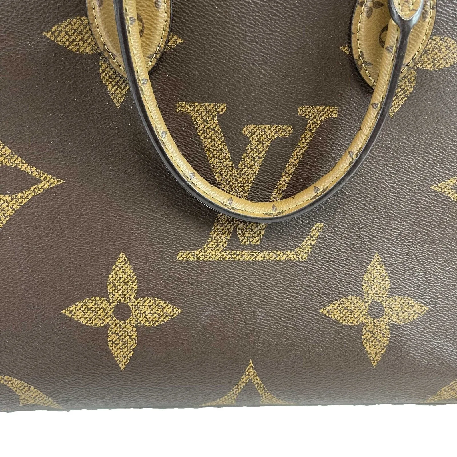 Louis Vuitton OnTheGo GM Monogram Brown Handbag Excellent 2020