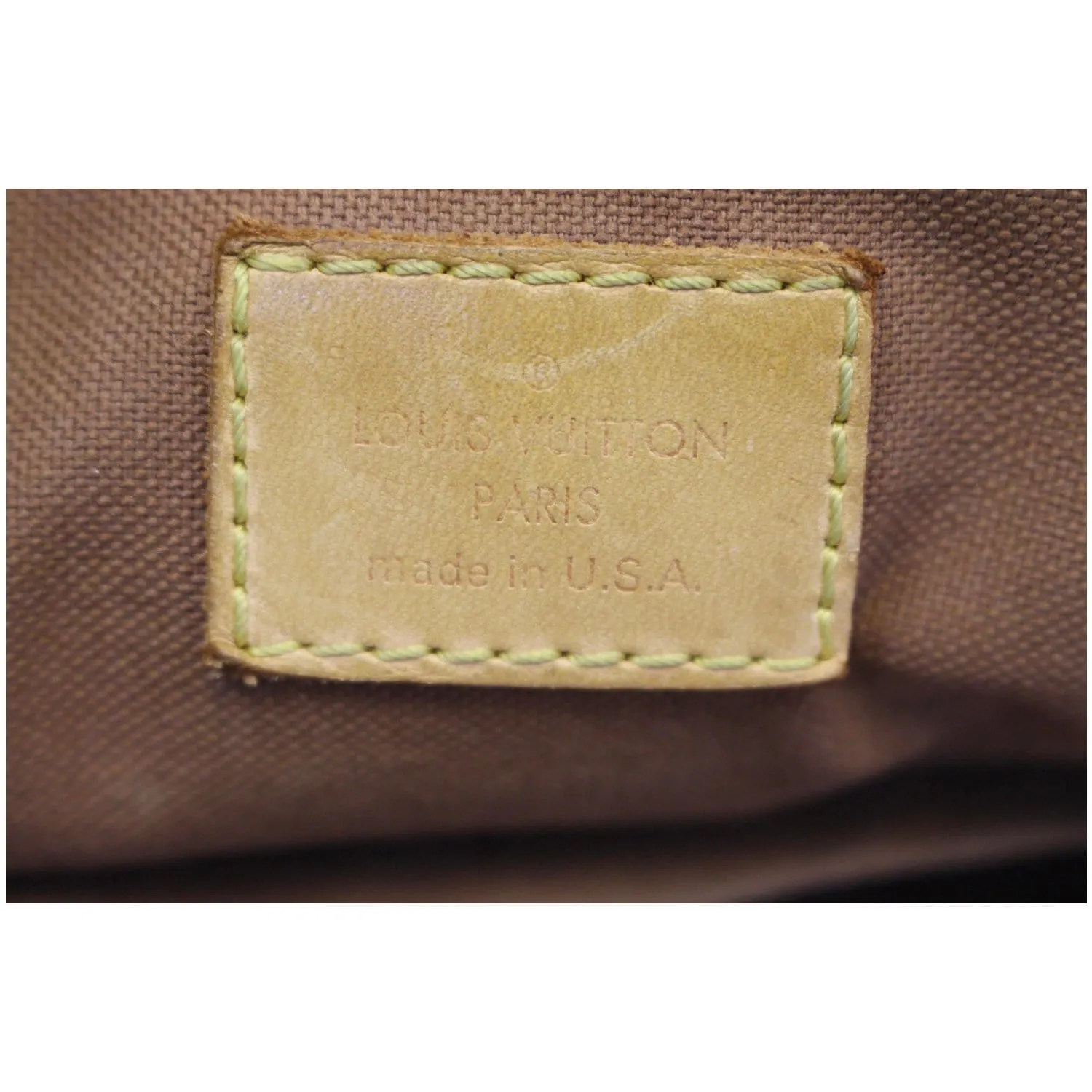LOUIS VUITTON Palermo PM Monogram Canvas Shoulder Bag Brown