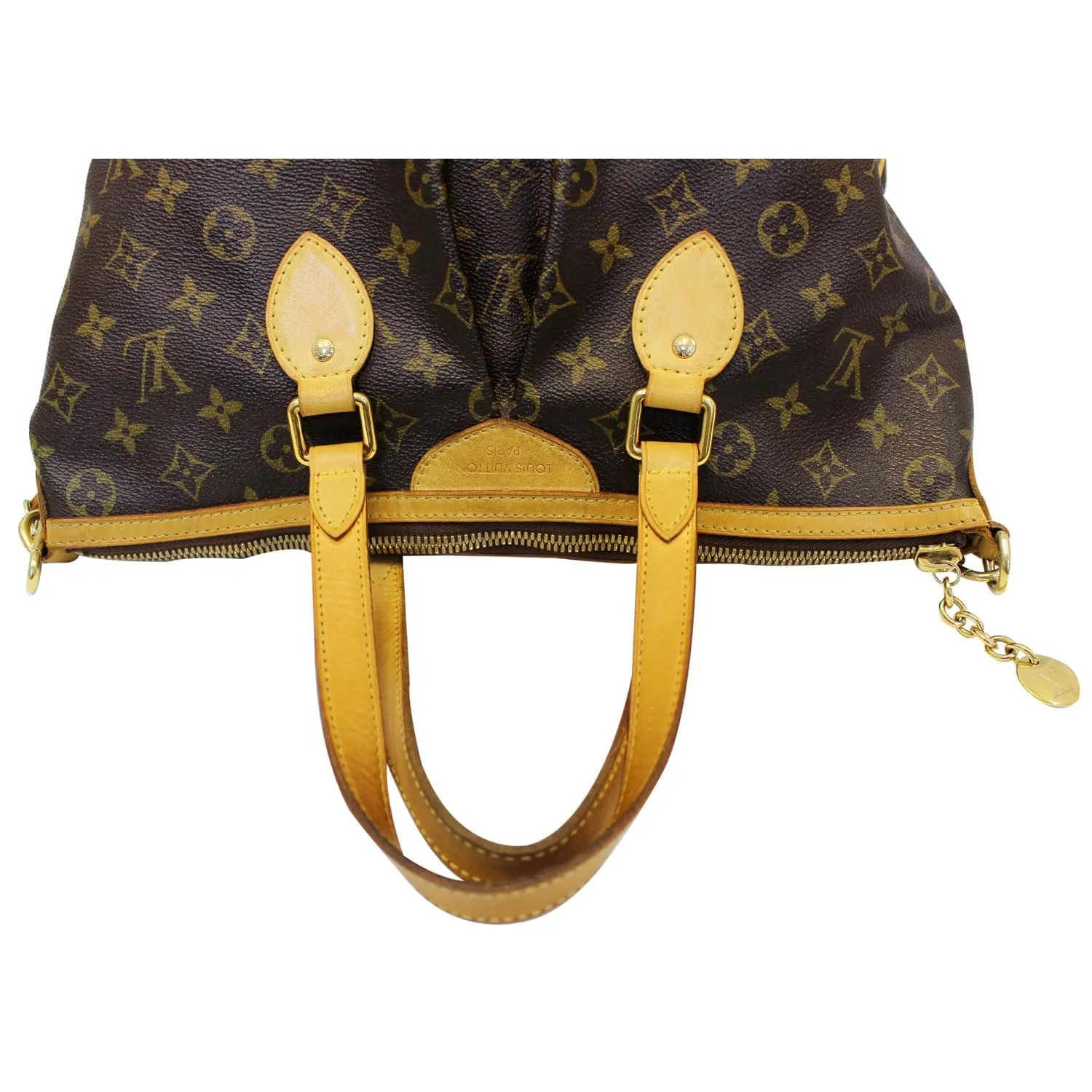 LOUIS VUITTON Palermo PM Monogram Canvas Shoulder Bag Brown