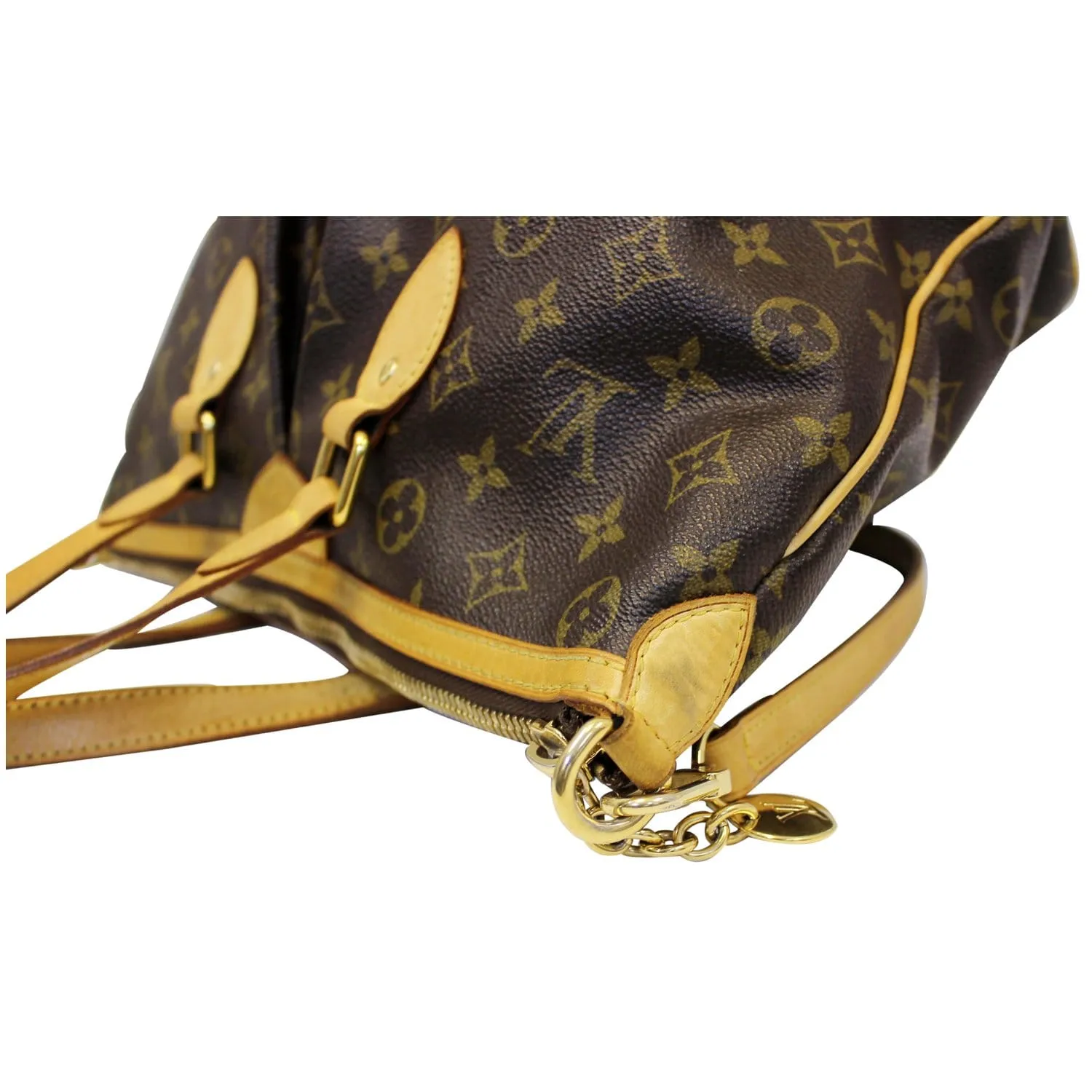 LOUIS VUITTON Palermo PM Monogram Canvas Shoulder Bag Brown