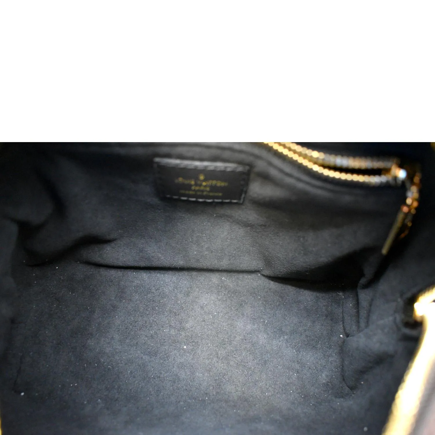 LOUIS VUITTON Petite Malle Souple Monogram Canvas Shoulder Bag Black