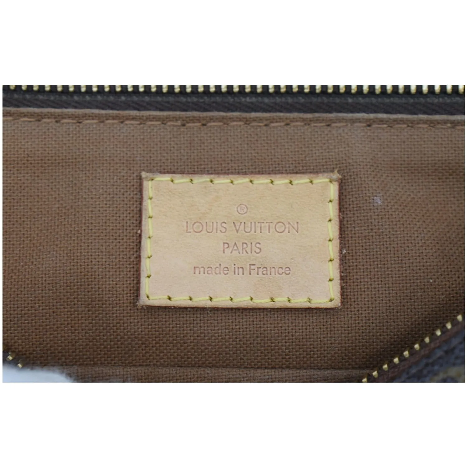 LOUIS VUITTON Pochette Valmy Monogram Canvas Crossbody Bag Brown