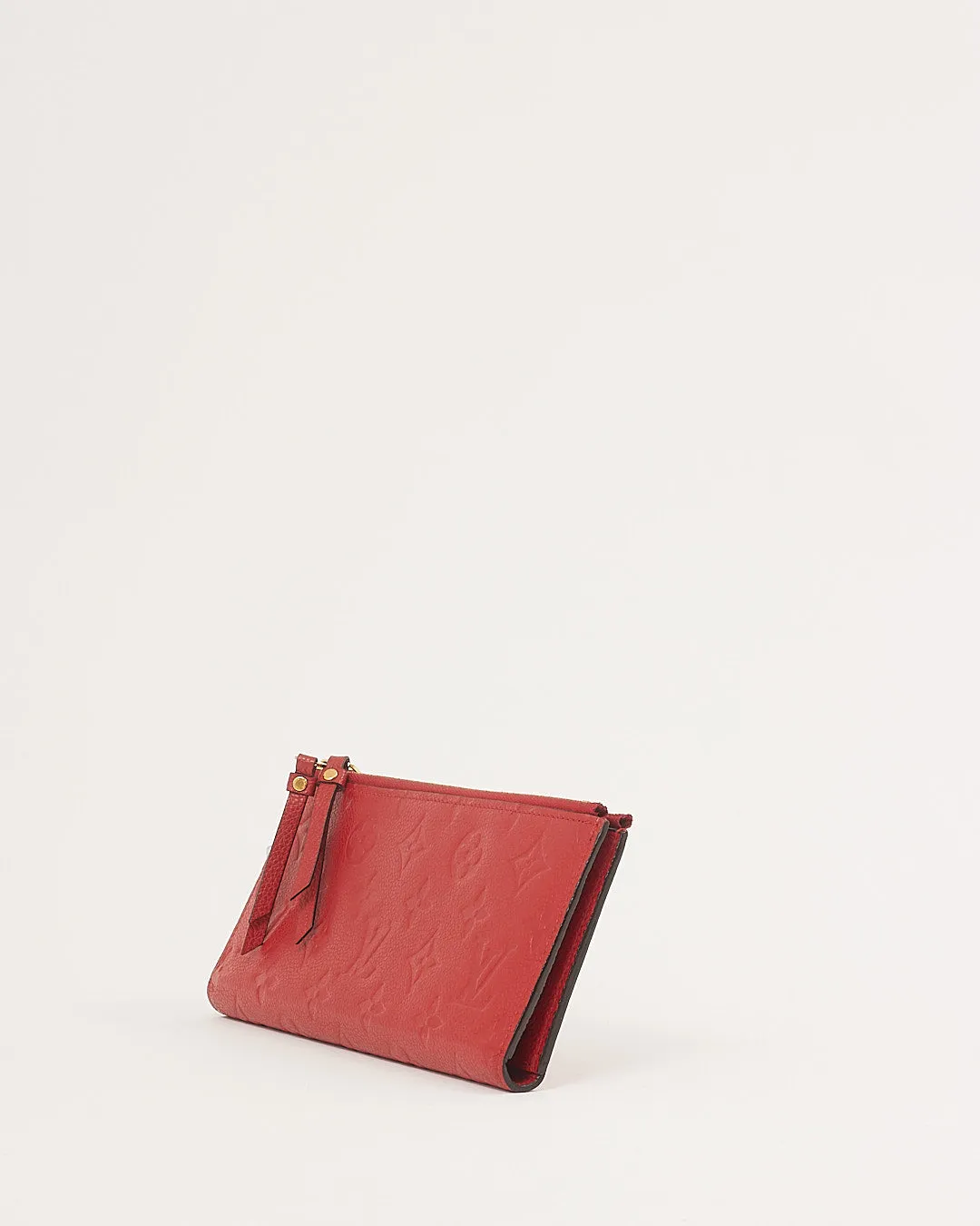 Louis Vuitton Red Monogram Empreinte Leather Adele Wallet