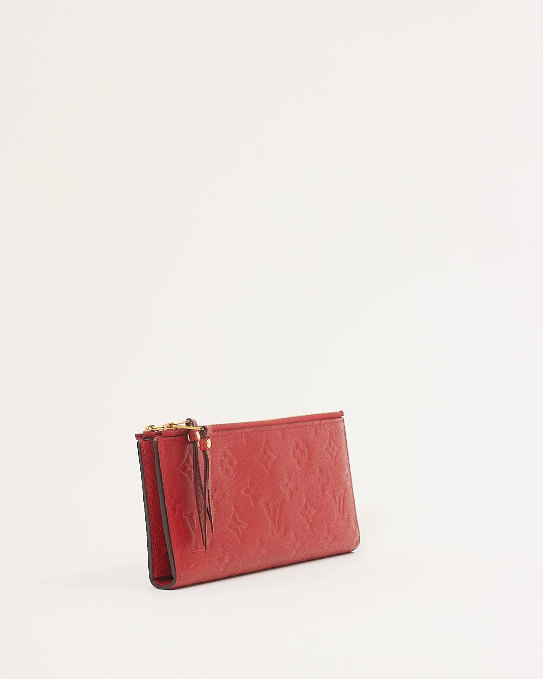 Louis Vuitton Red Monogram Empreinte Leather Adele Wallet