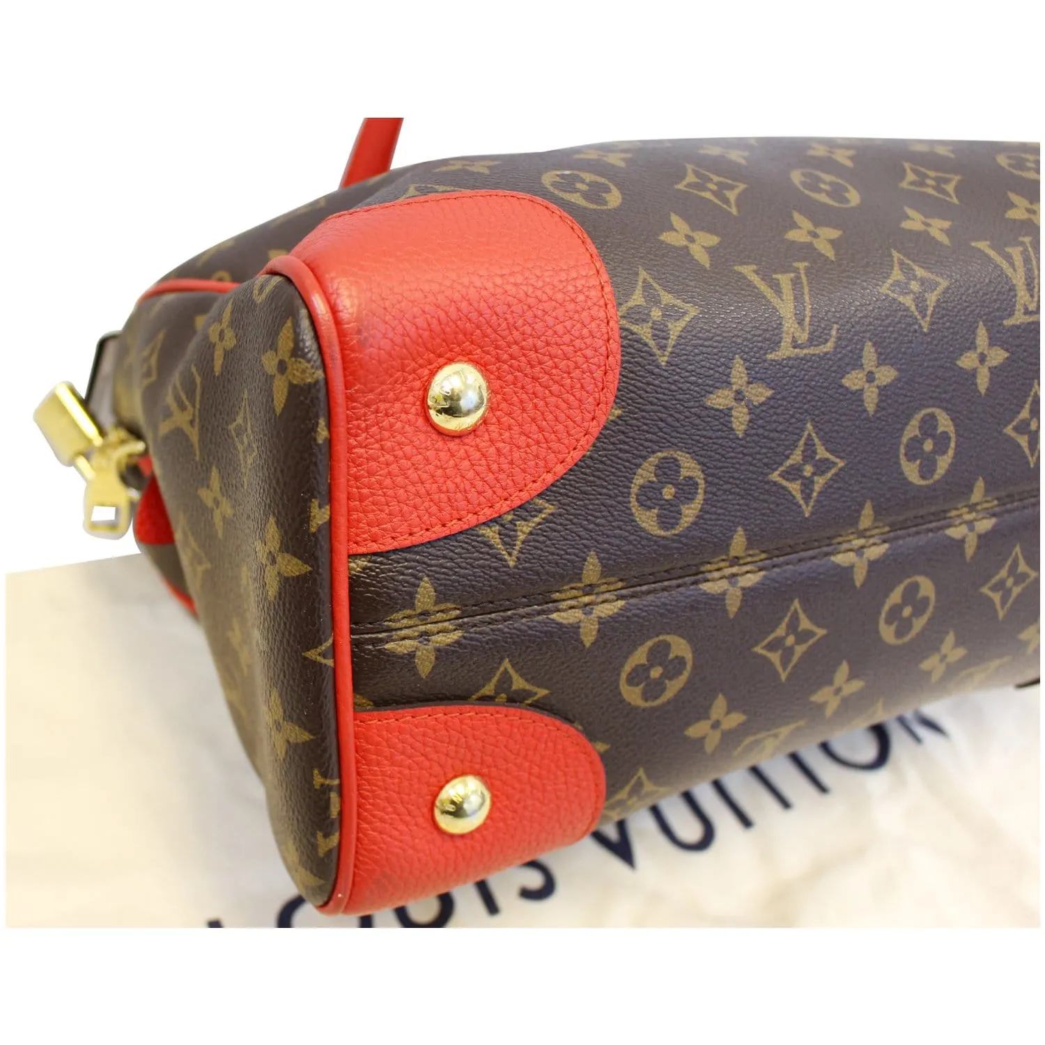 LOUIS VUITTON Retiro NM Monogram Shoulder Bag Coquelicot