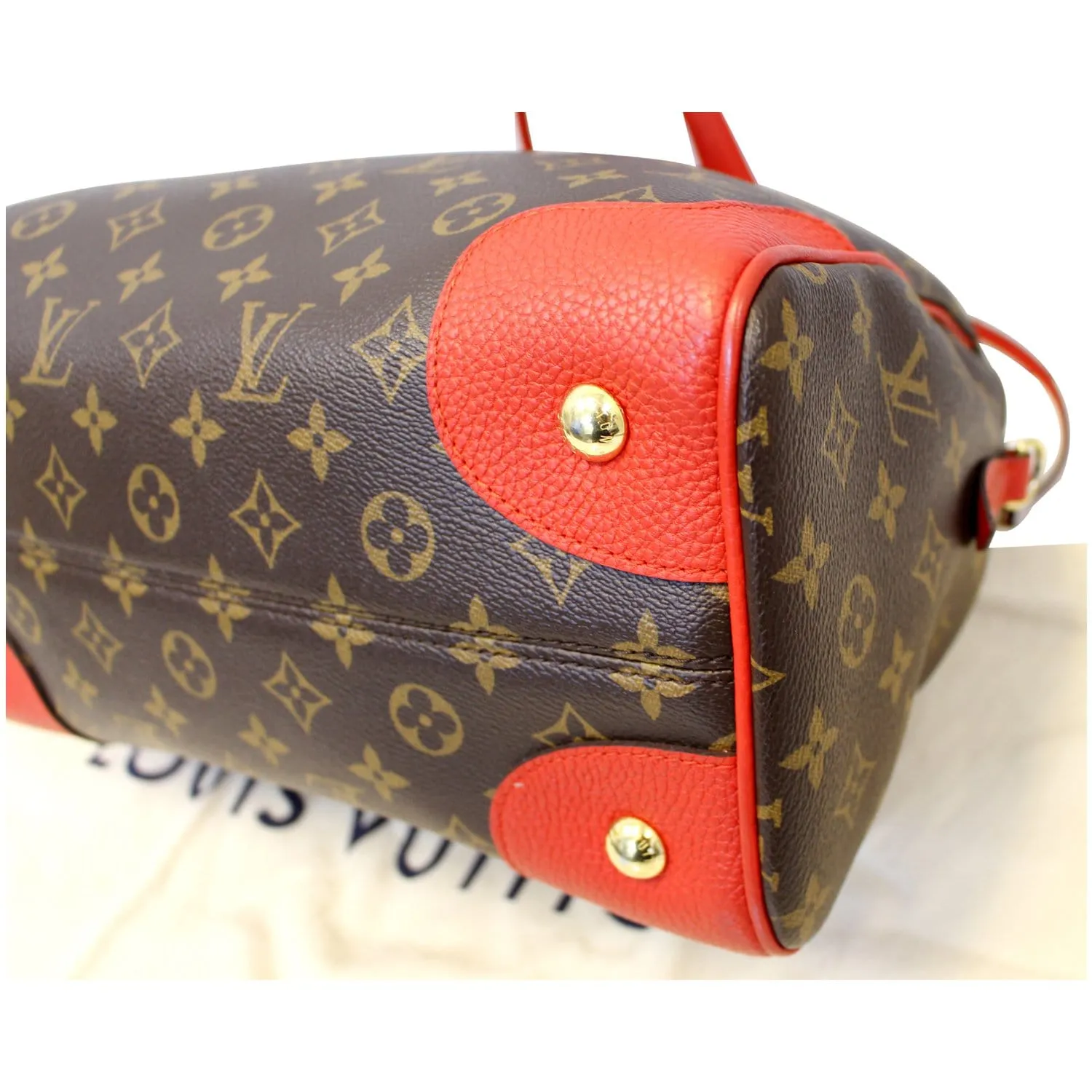 LOUIS VUITTON Retiro NM Monogram Shoulder Bag Coquelicot