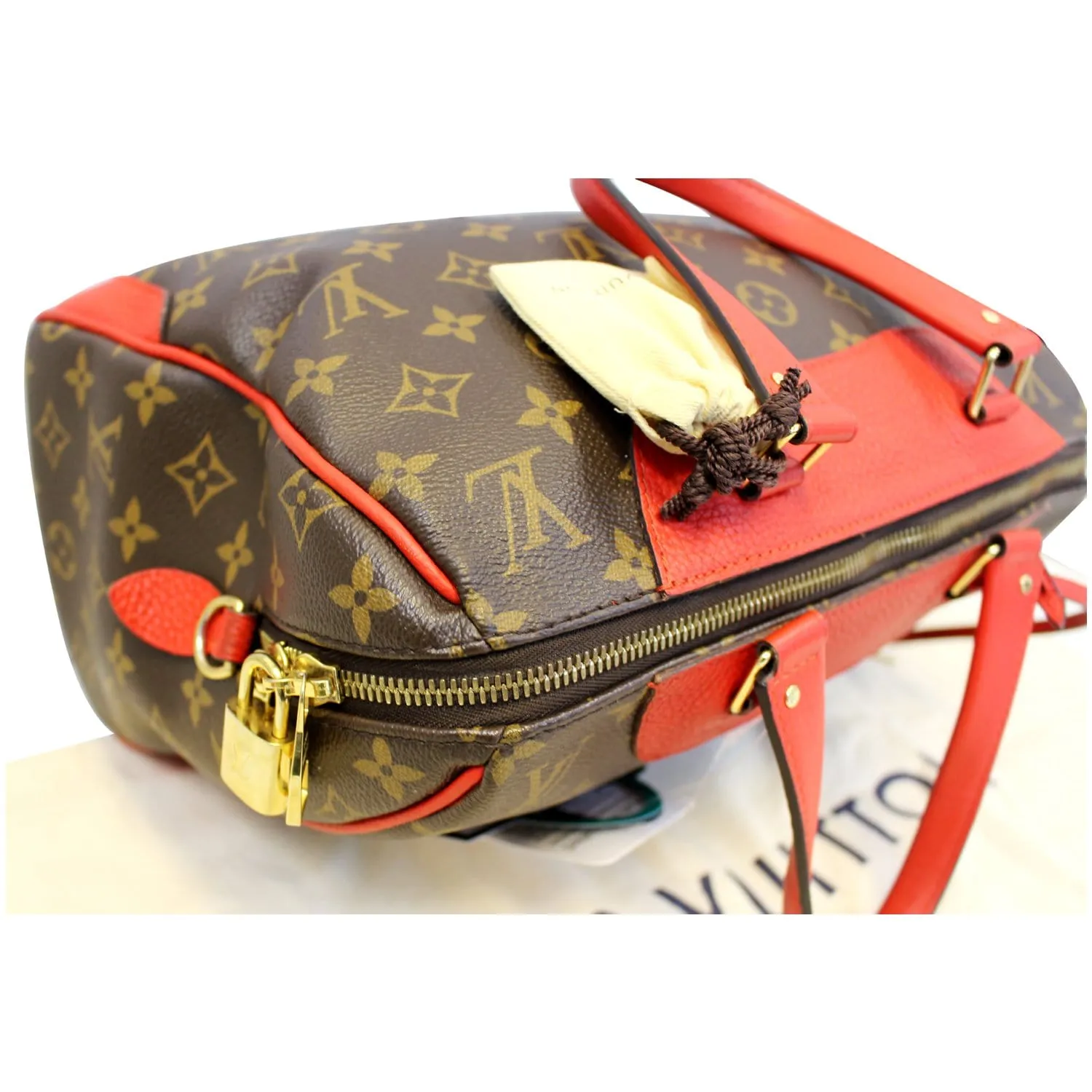 LOUIS VUITTON Retiro NM Monogram Shoulder Bag Coquelicot
