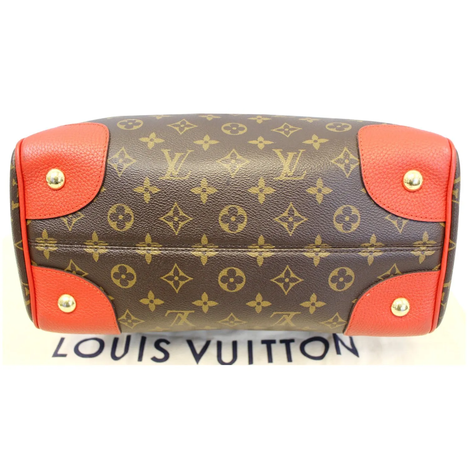 LOUIS VUITTON Retiro NM Monogram Shoulder Bag Coquelicot