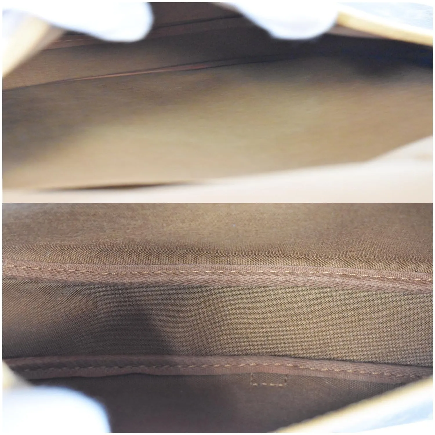 LOUIS VUITTON Saumur 30 Monogram Canvas Shoulder Bag Brown