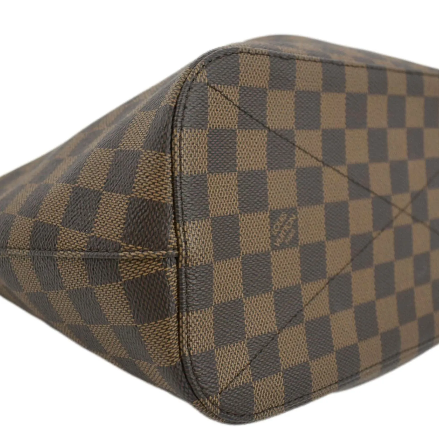 LOUIS VUITTON Siena MM Damier Ebene Shoulder Bag Brown