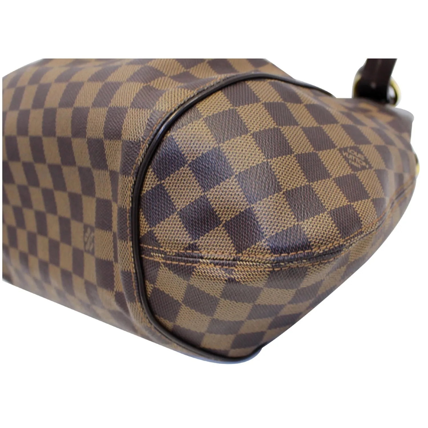 LOUIS VUITTON Sistina GM Damier Ebene Shoulder Handbag Brown