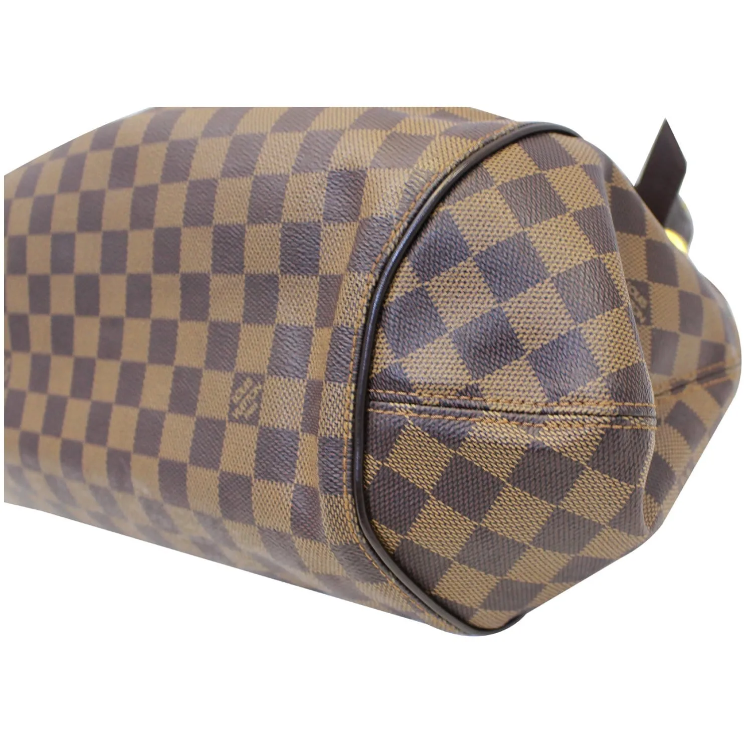 LOUIS VUITTON Sistina GM Damier Ebene Shoulder Handbag Brown