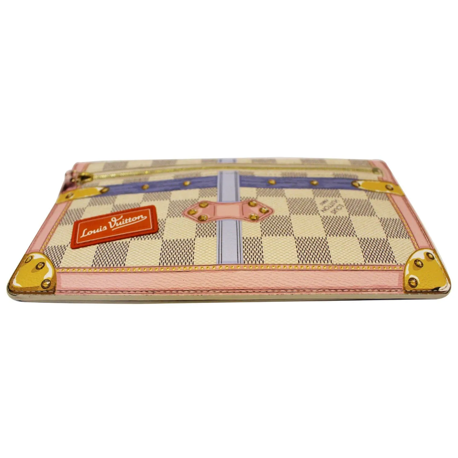 LOUIS VUITTON Summer Trunks Pochette Weekend Damier Azur Shoulder Bag