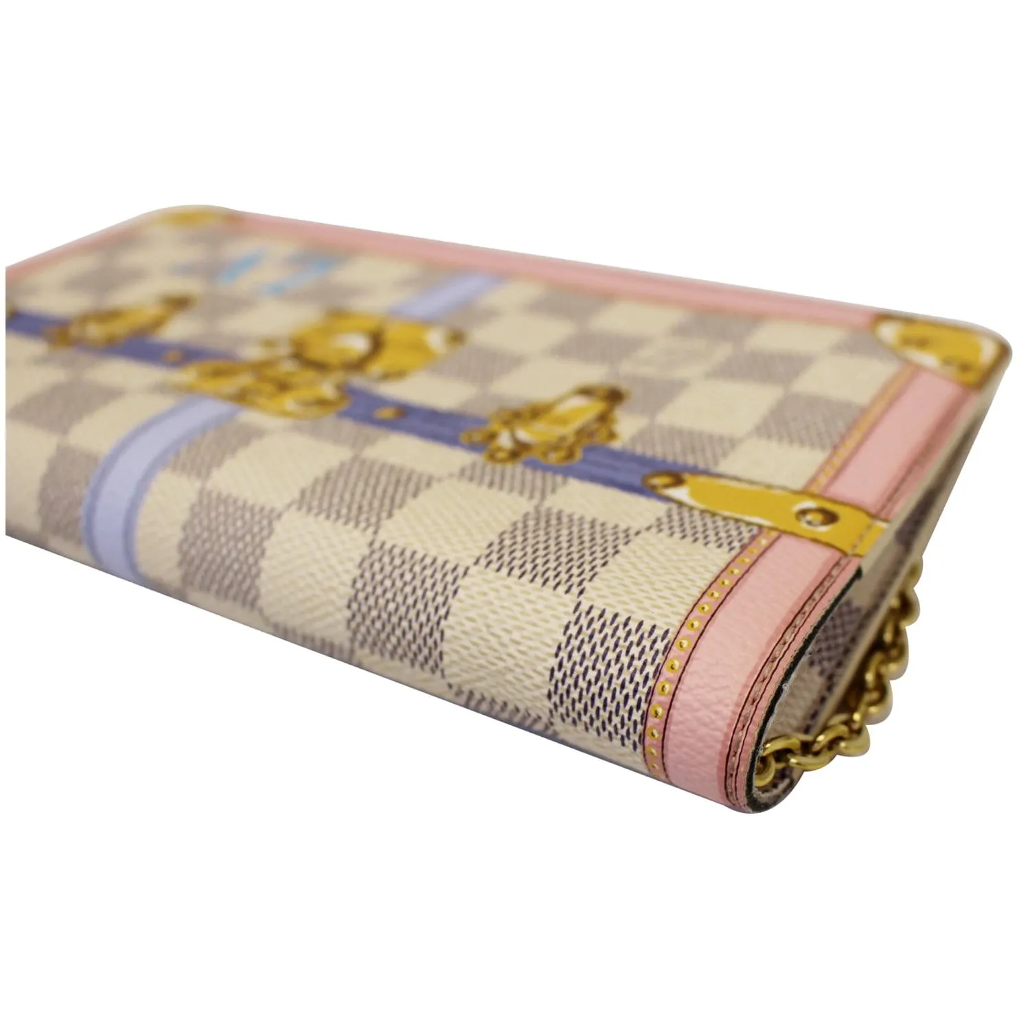 LOUIS VUITTON Summer Trunks Pochette Weekend Damier Azur Shoulder Bag