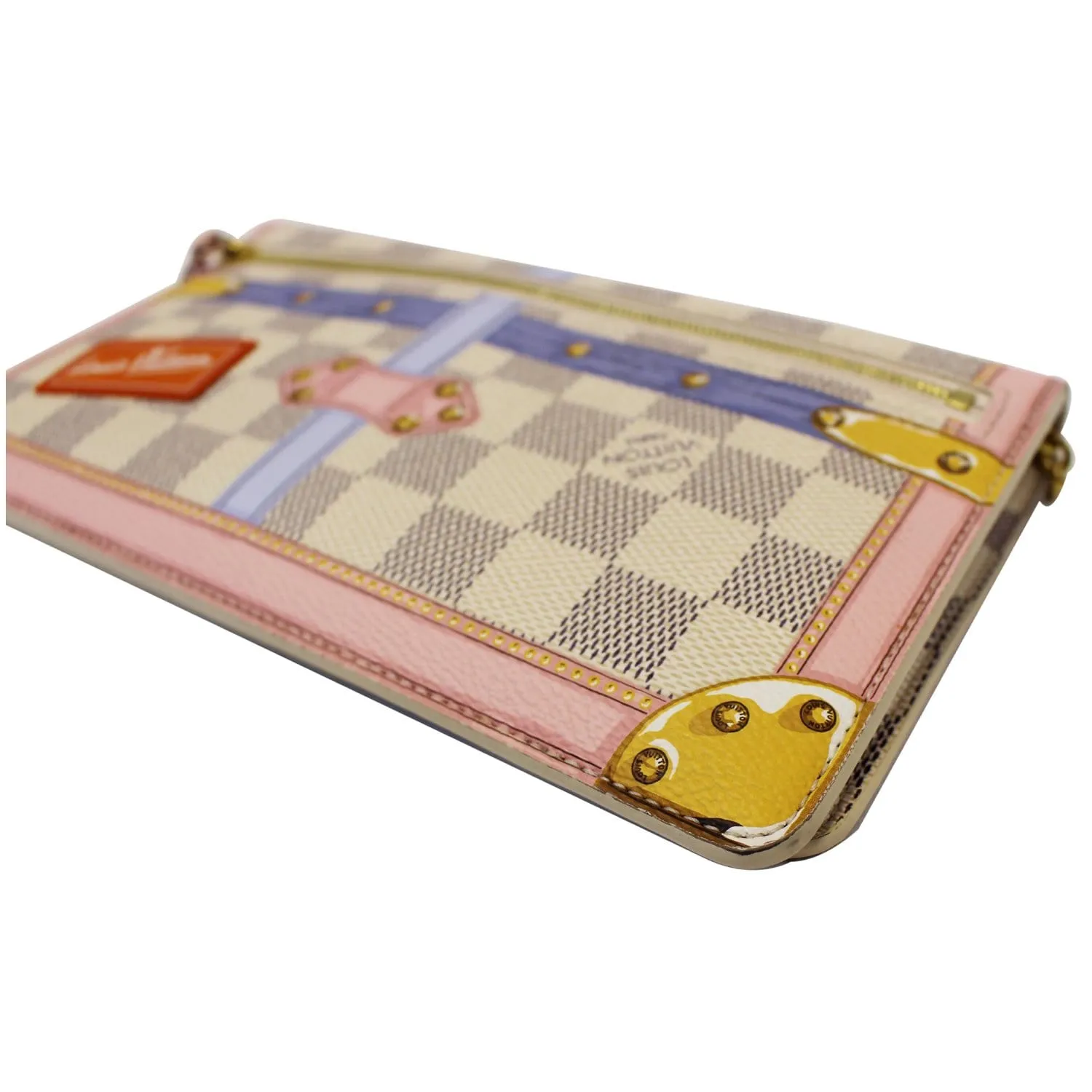 LOUIS VUITTON Summer Trunks Pochette Weekend Damier Azur Shoulder Bag