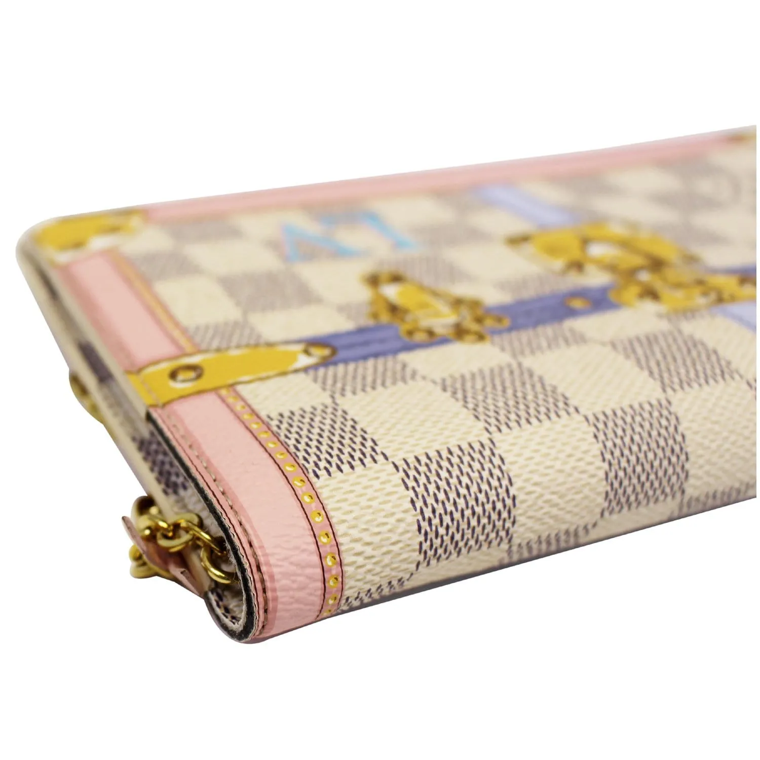 LOUIS VUITTON Summer Trunks Pochette Weekend Damier Azur Shoulder Bag
