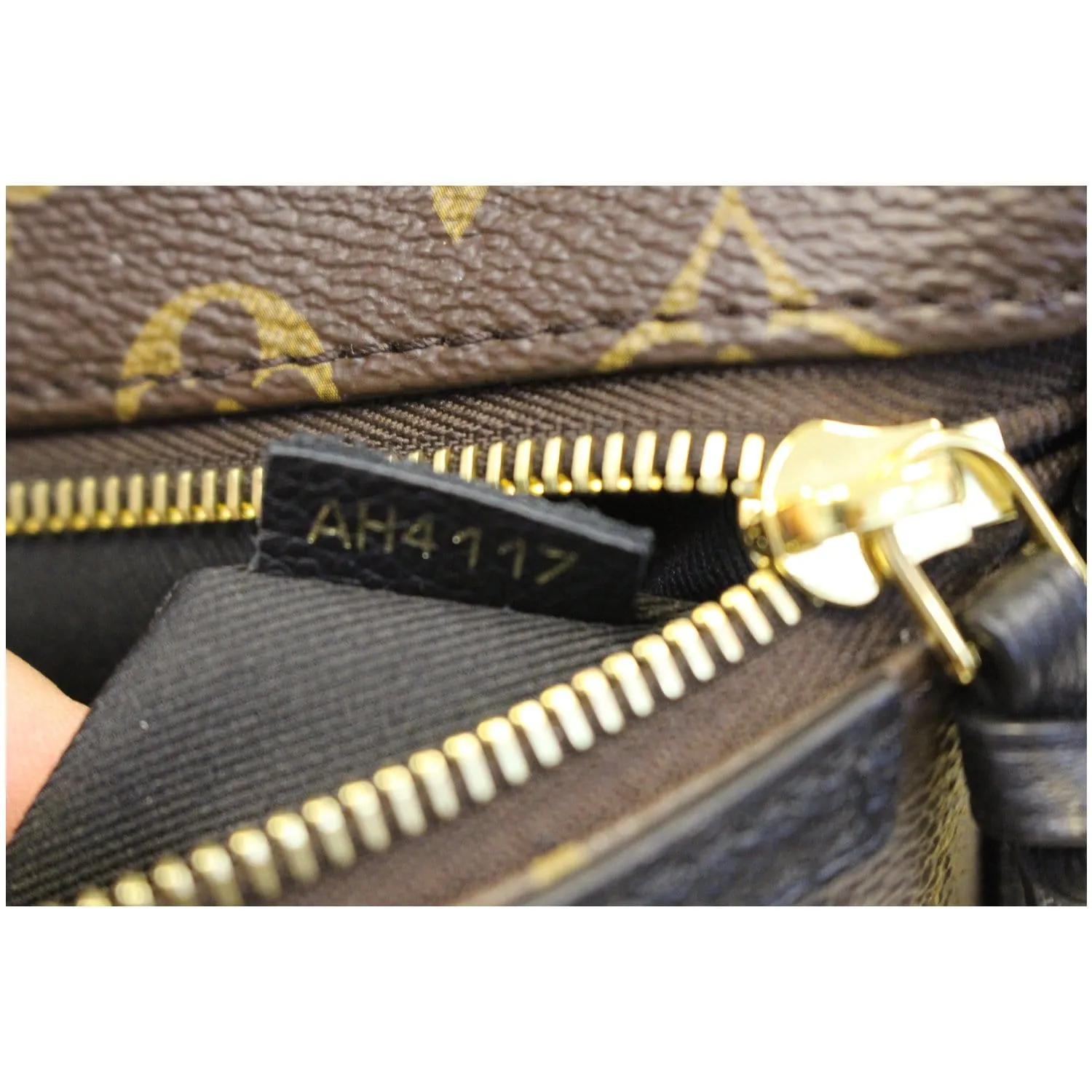 LOUIS VUITTON Tournelle PM Monogram Canvas Shoulder Handbag Black