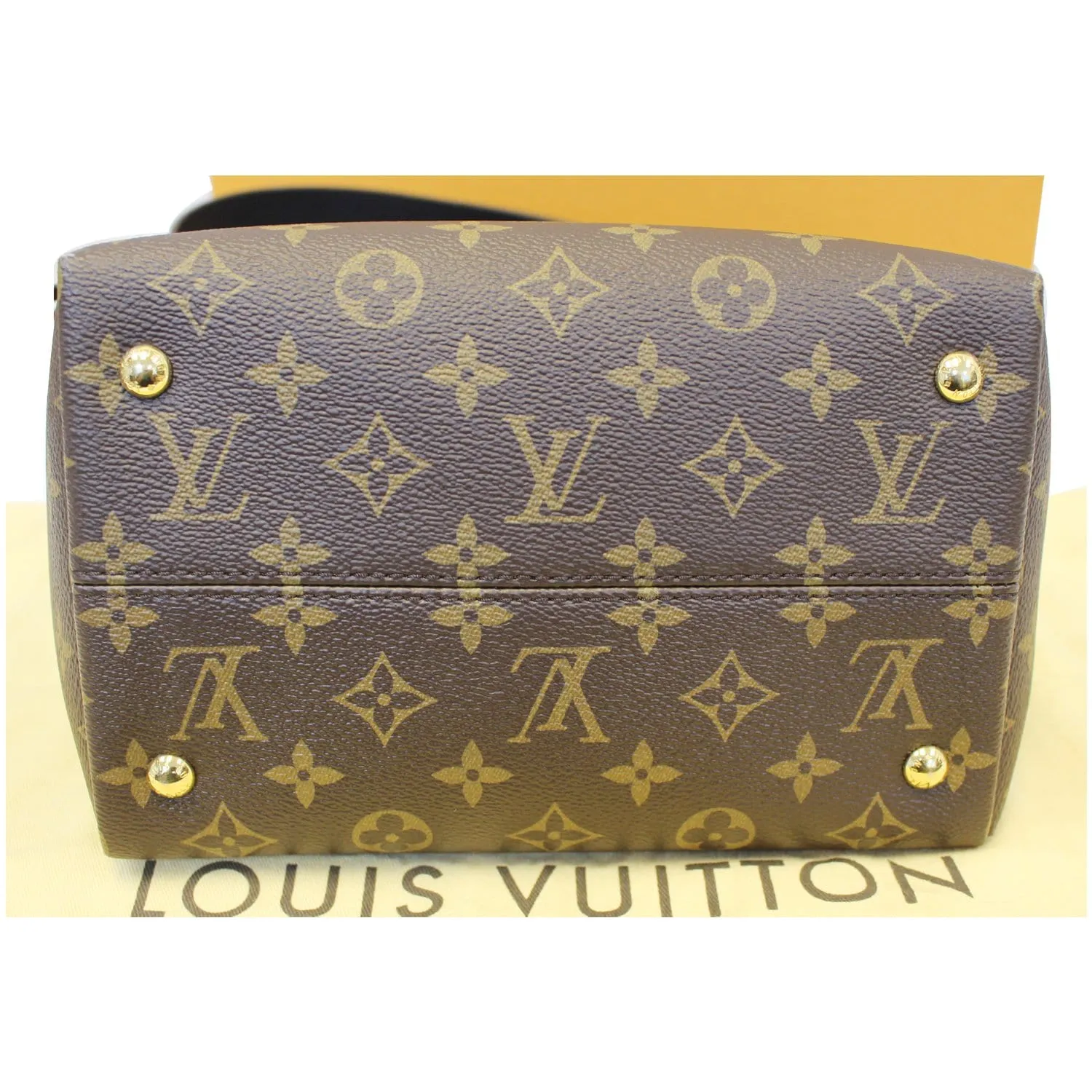 LOUIS VUITTON Tournelle PM Monogram Canvas Shoulder Handbag Black