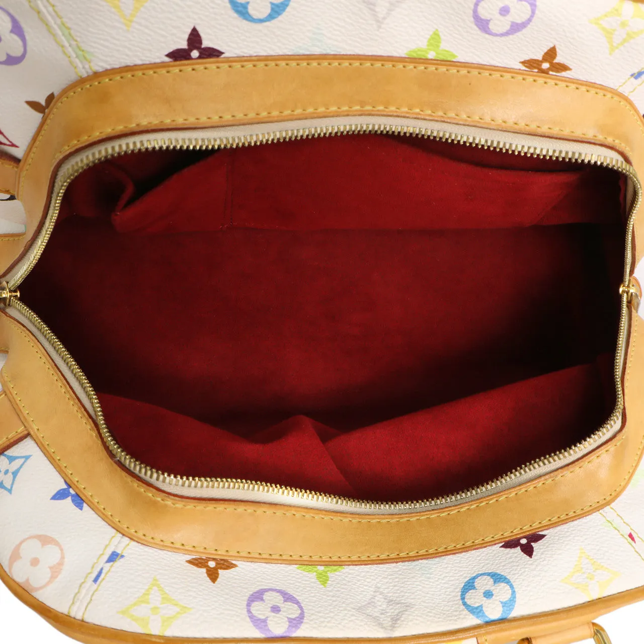 Louis Vuitton White Multicolor Monogram Claudia