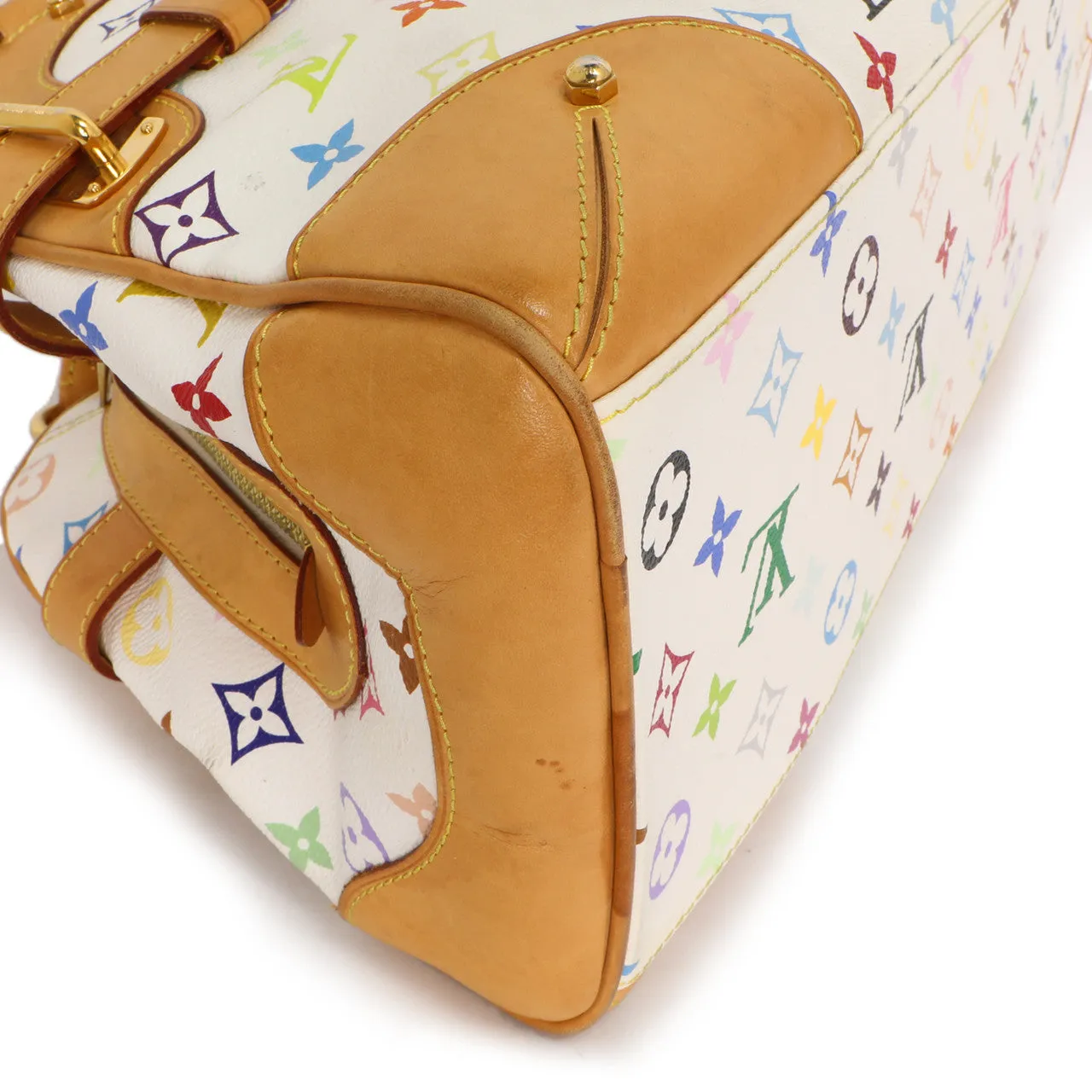 Louis Vuitton White Multicolor Monogram Claudia