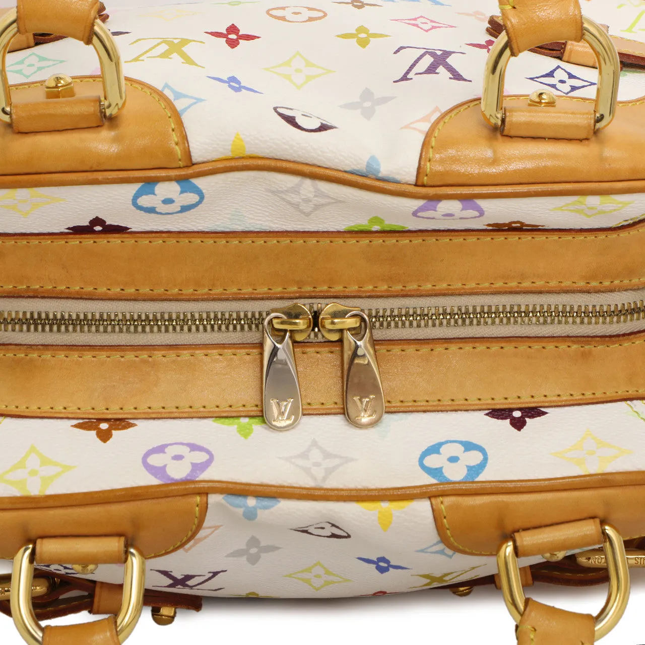 Louis Vuitton White Multicolor Monogram Claudia