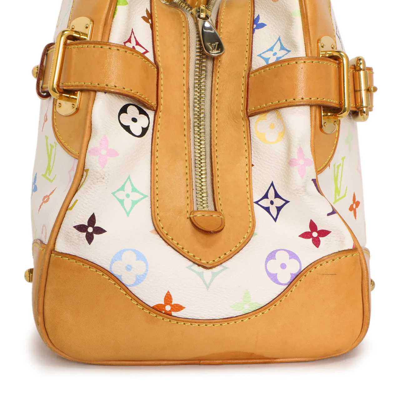 Louis Vuitton White Multicolor Monogram Claudia