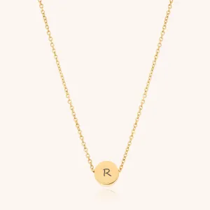 Luna Personalised Fine Necklace, Gold