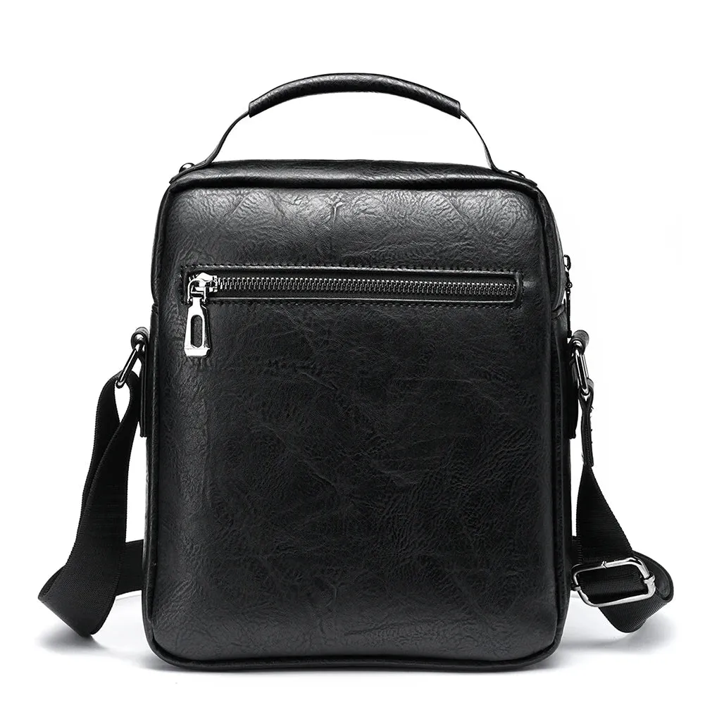 Luxury Men Sling Bag Leather Side Shoulder Bag For Men Husband Gift Business Messenger Crossbody Bag Male Vintage Handbag