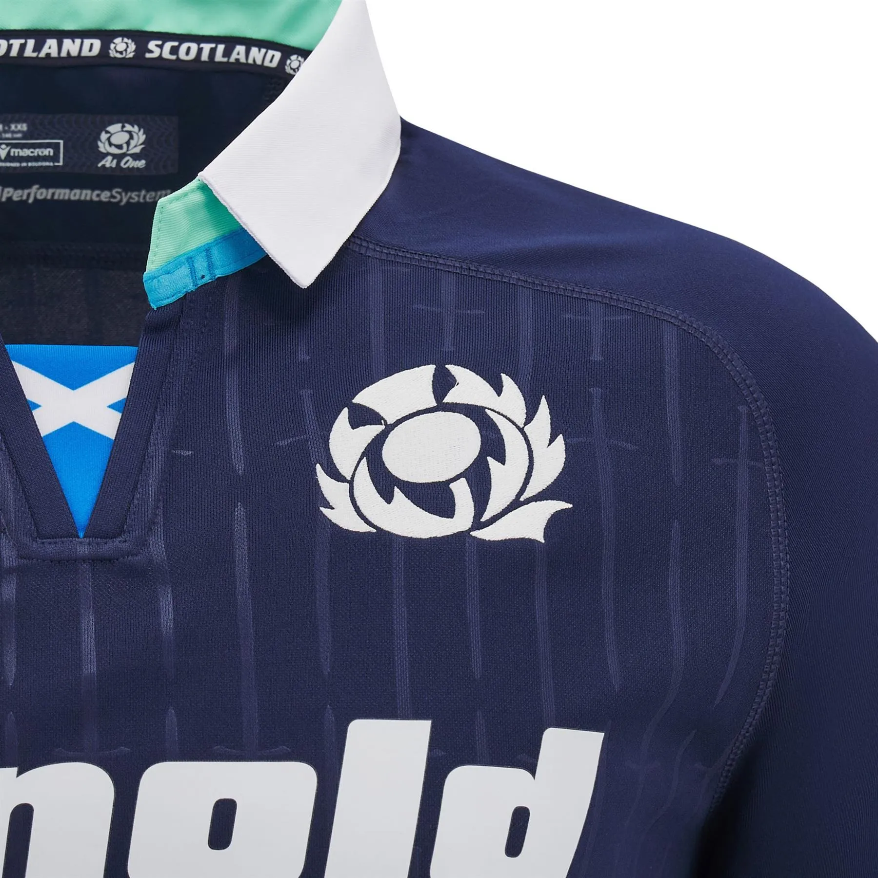 Macron Scotland Rugby Junior Home Replica Shirt | Navy | 2024/25