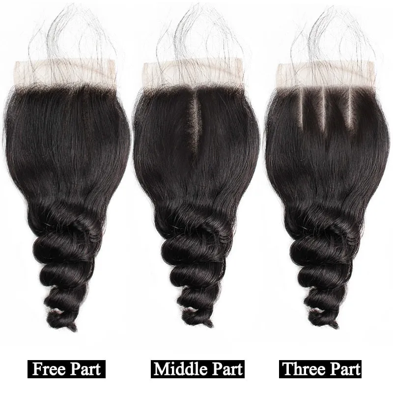 Malaysian Loose Wave 4"x4" Lace Closure