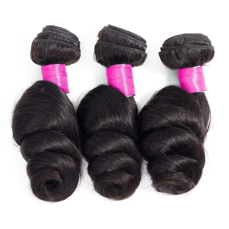 Malaysian Loose Wave Bundles With 4×4 Closure 10A Grade 100% Human Remy Hair MYLOCKME