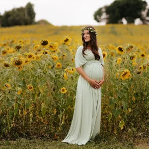 Maternity Dress for Baby Shower Photoshoot - Made In USA