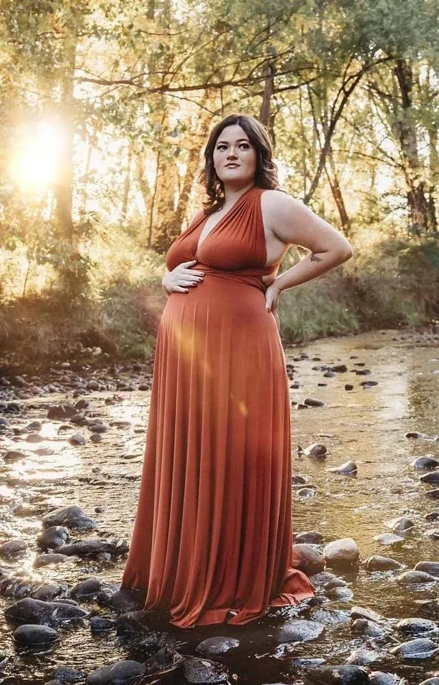 Maternity Dress for Baby Shower Photoshoot - Made In USA