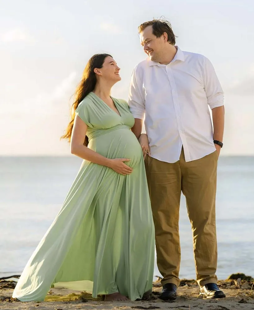 Maternity Dress for Baby Shower Photoshoot - Made In USA