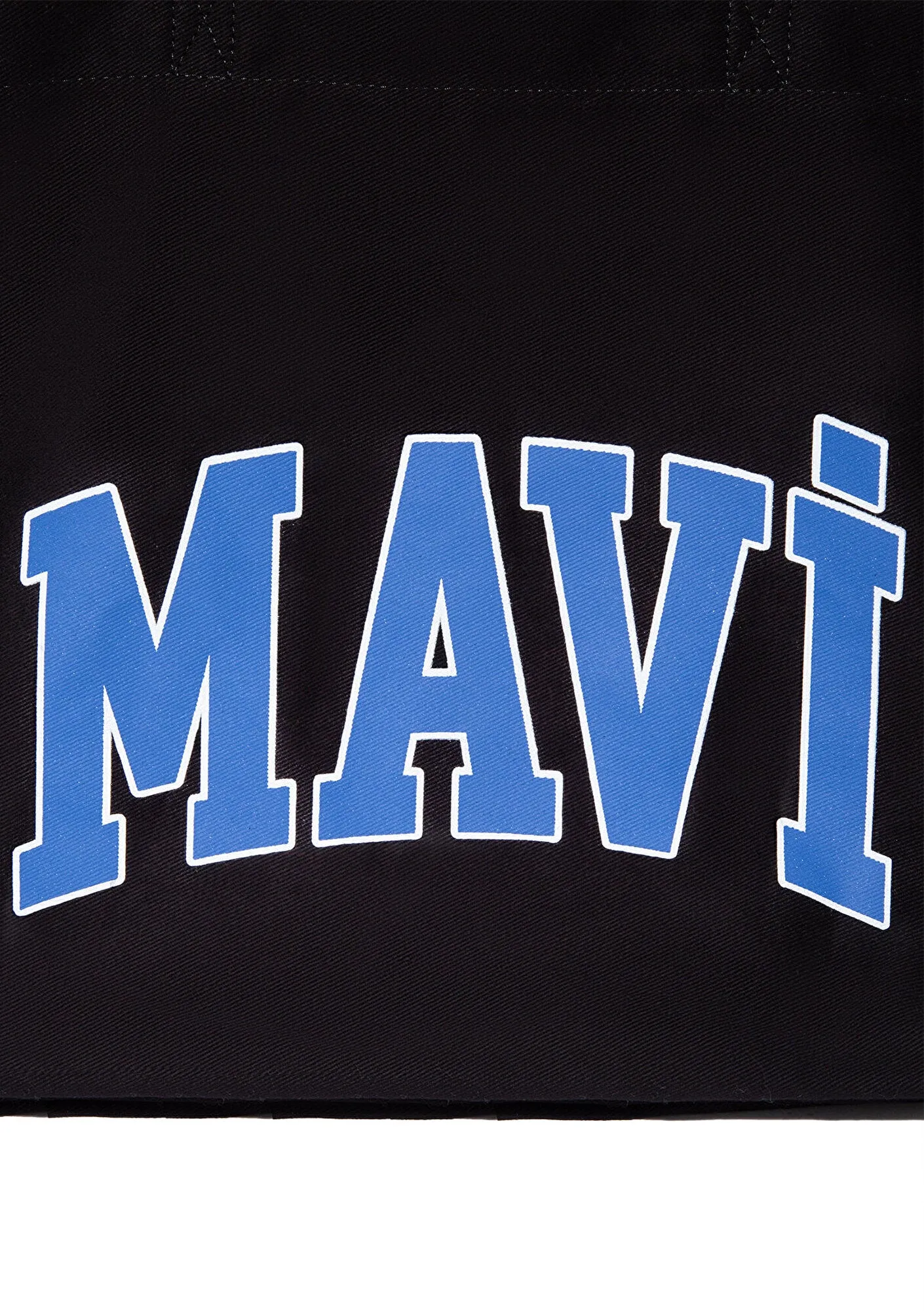 Mavi Logo Printed Black Shopper Bag