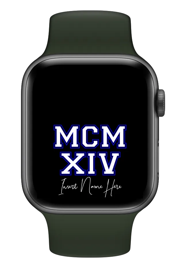 MCMXIV Custom Smartwatch Wallpaper (Choose Color)