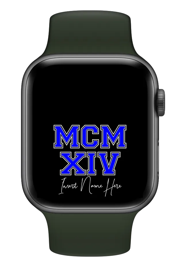 MCMXIV Custom Smartwatch Wallpaper (Choose Color)