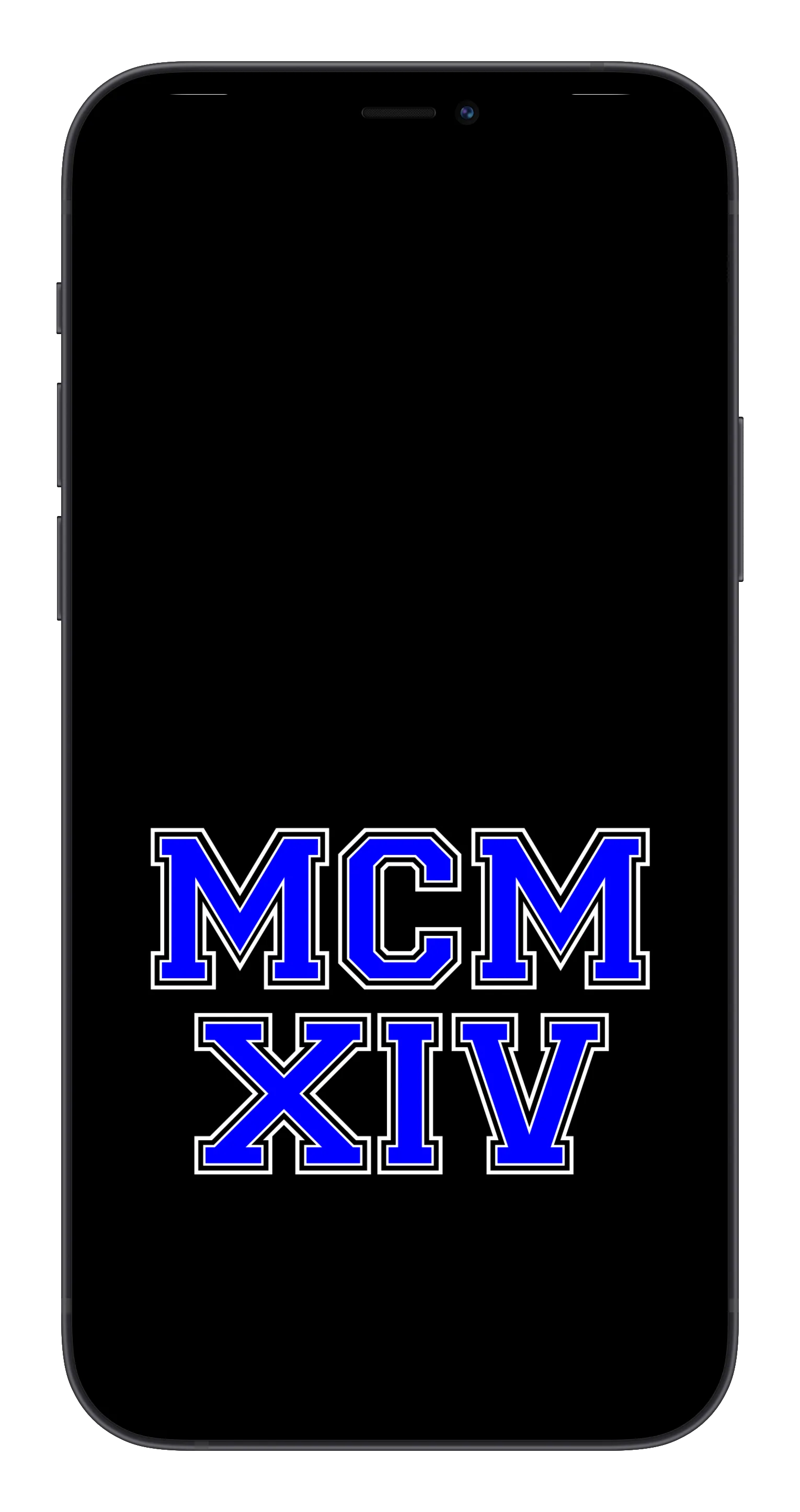 MCMXIV Phone Wallpaper (Choose Color)