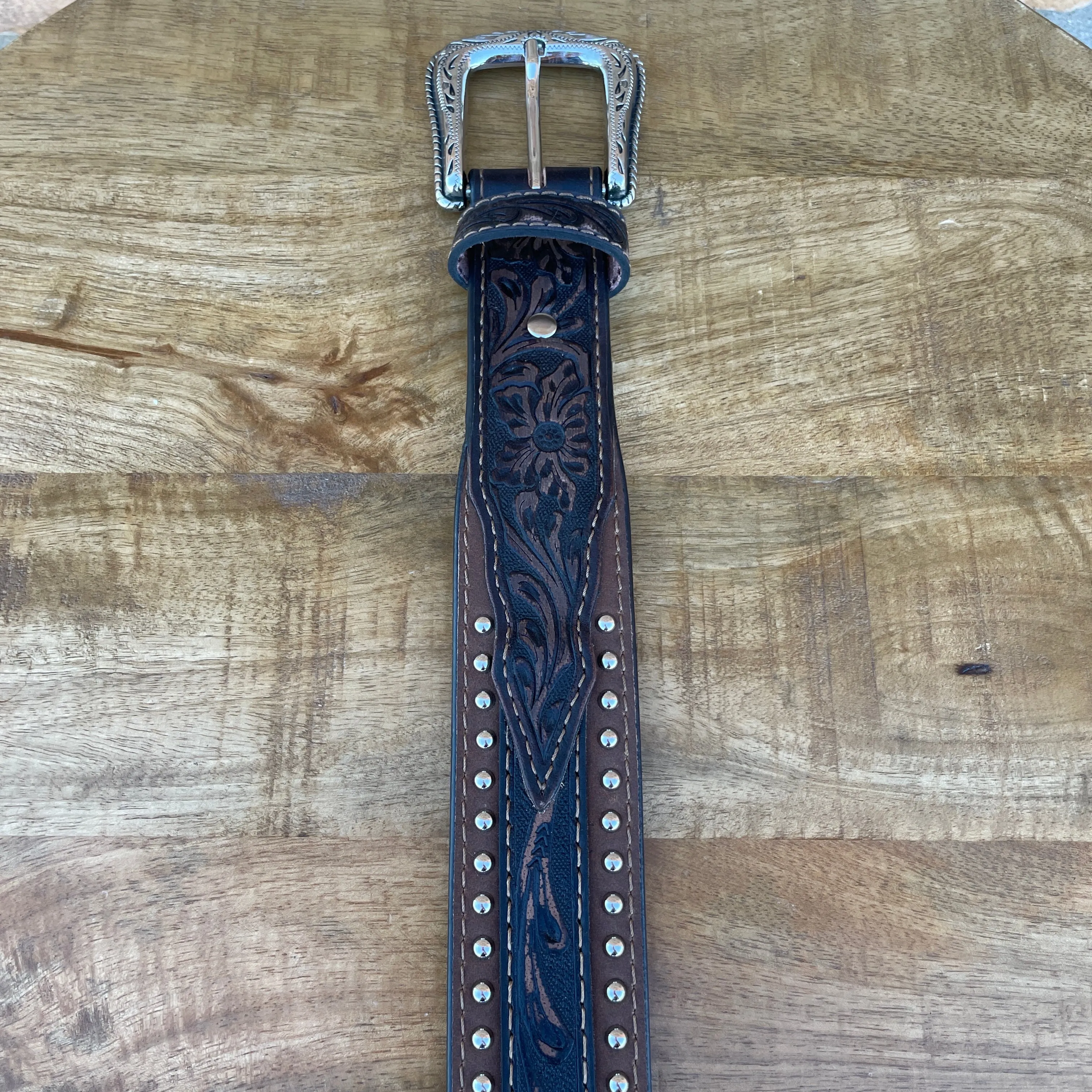 Men’s Nocona Brown Embossed Belt