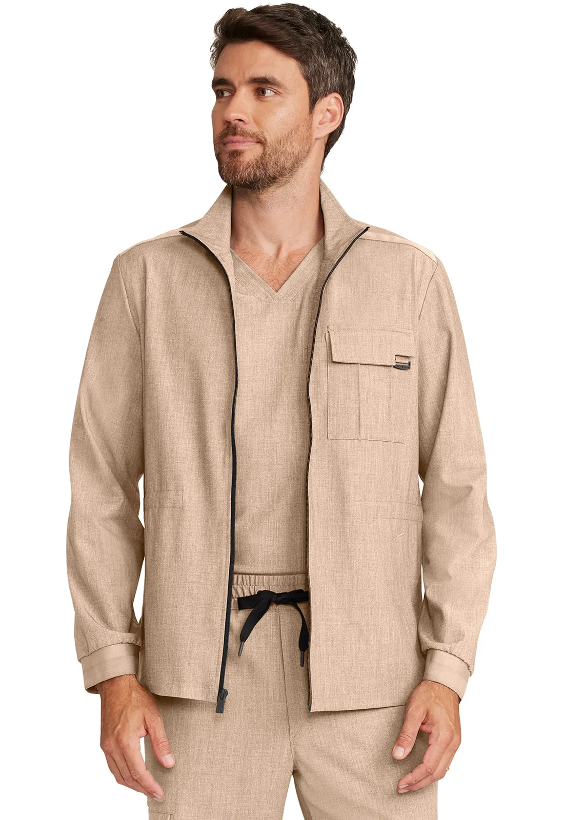 Men's Zip Front Utility Jacket
