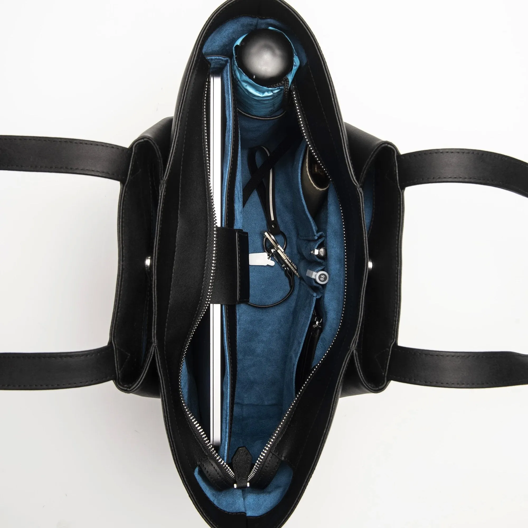 Midi Pyramid Black Bag