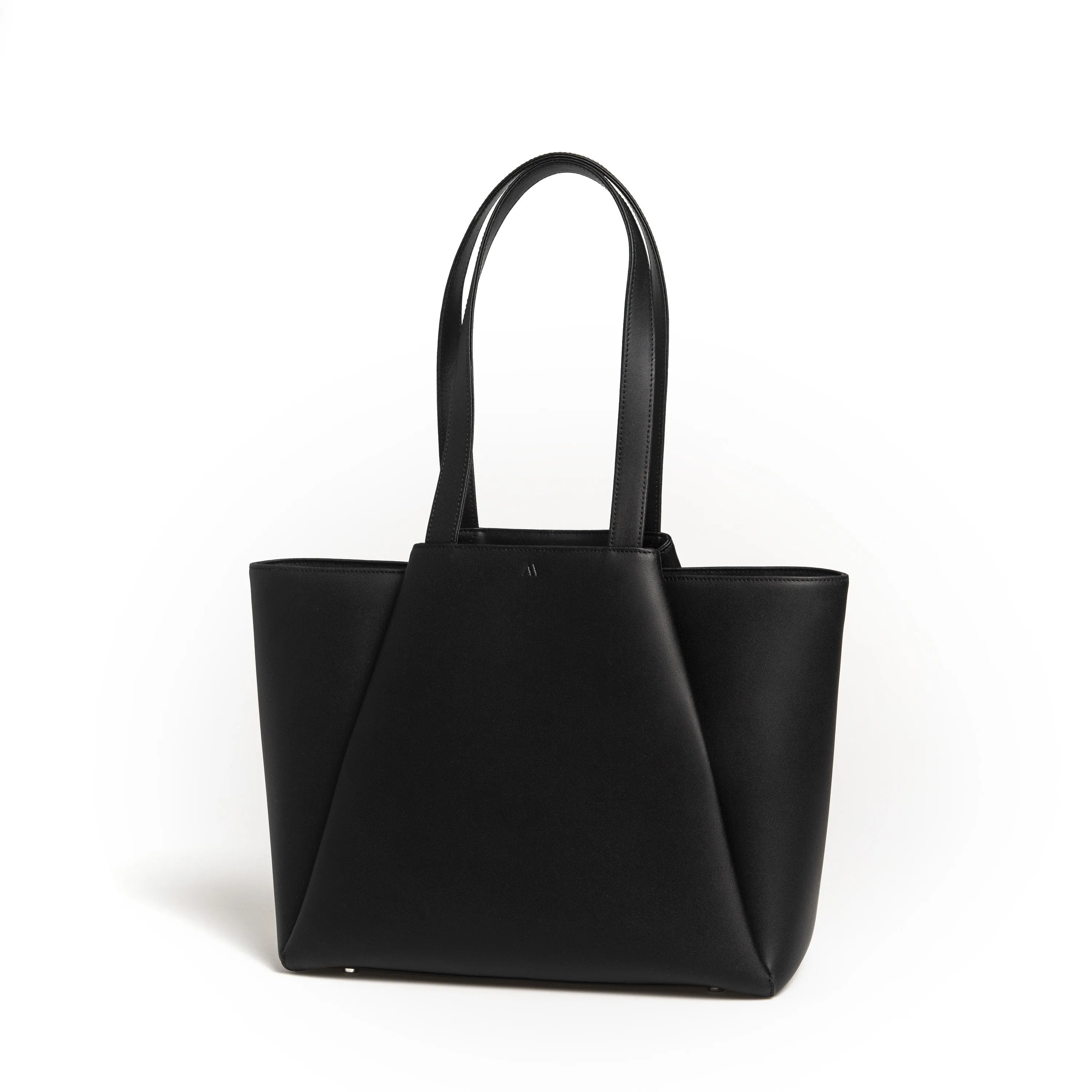 Midi Pyramid Black Bag