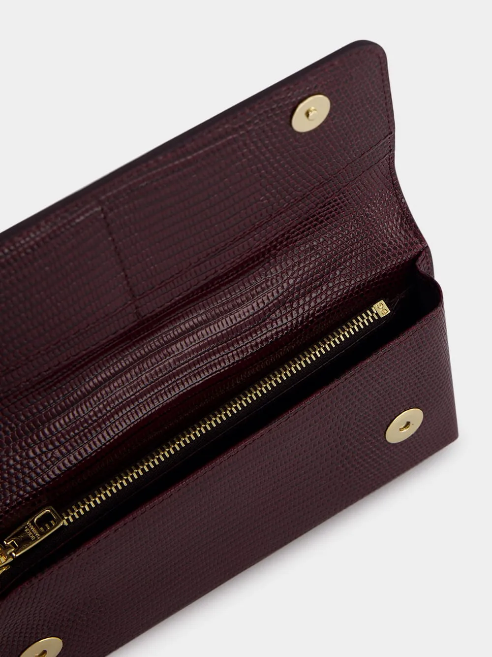 Mini Sicily Iguana-Print Leather Bag