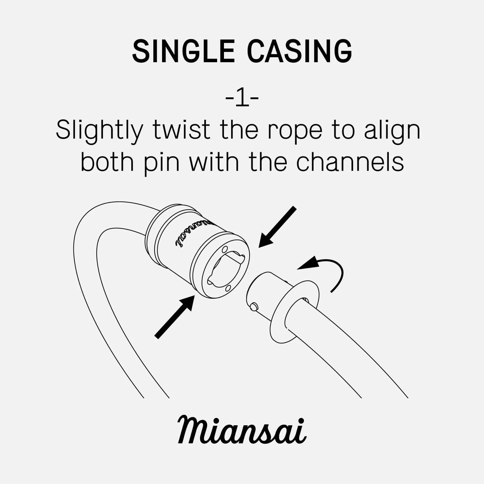 Mini Single Rope Casing, Gold