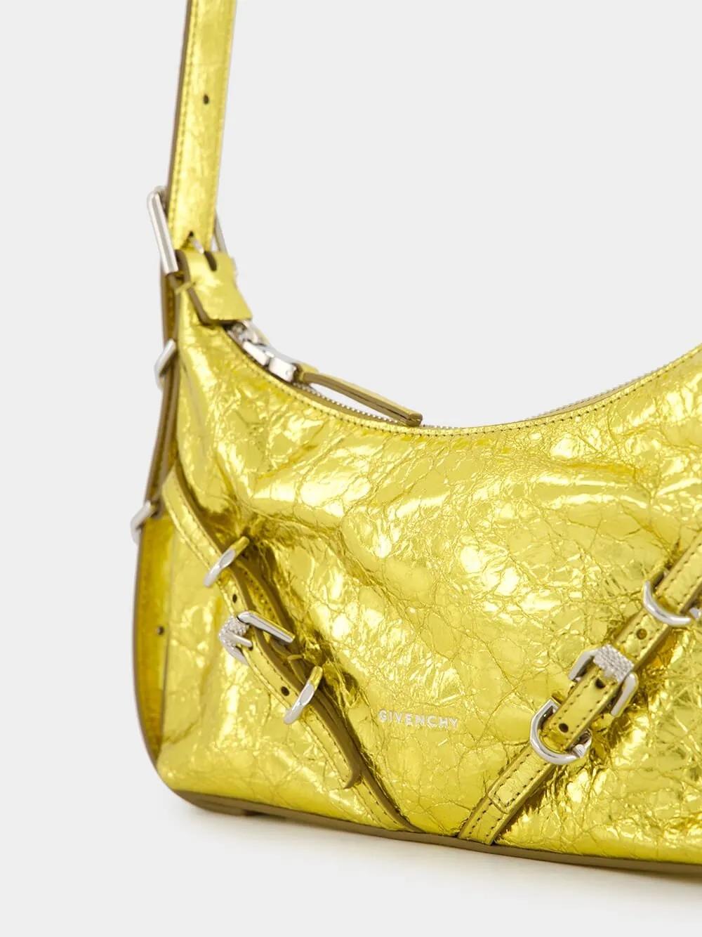 Mini Voyou Bag In Laminated Leather