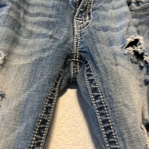 Miss Me Distressed Embellished Y2K Jeans