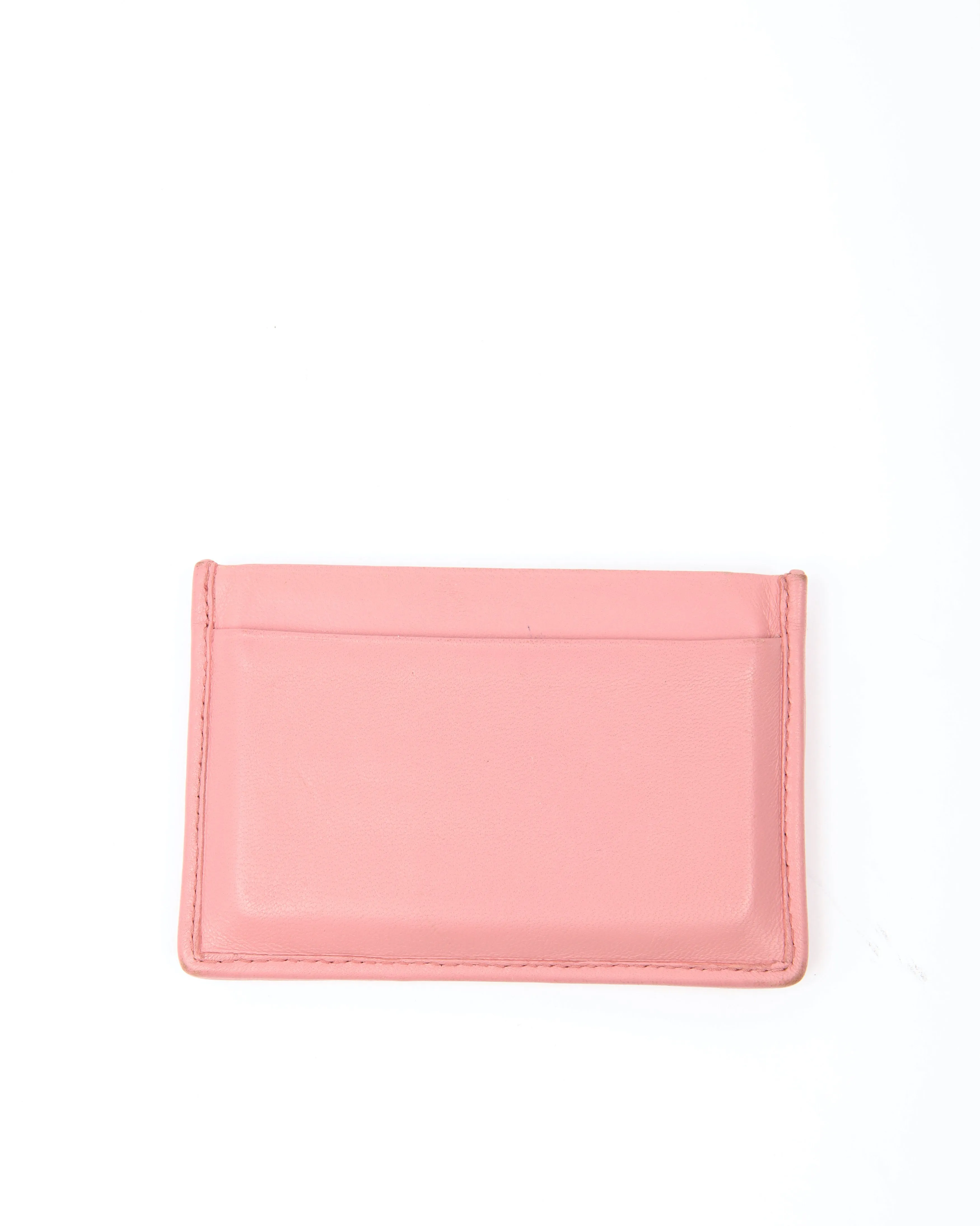 Miu Miu Pink Matelasse Gauffre Card Holder