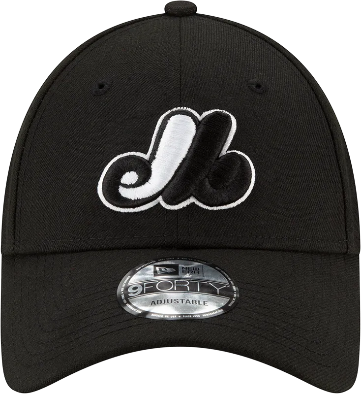 Montreal Expos 9Forty The League Adjustable Black
