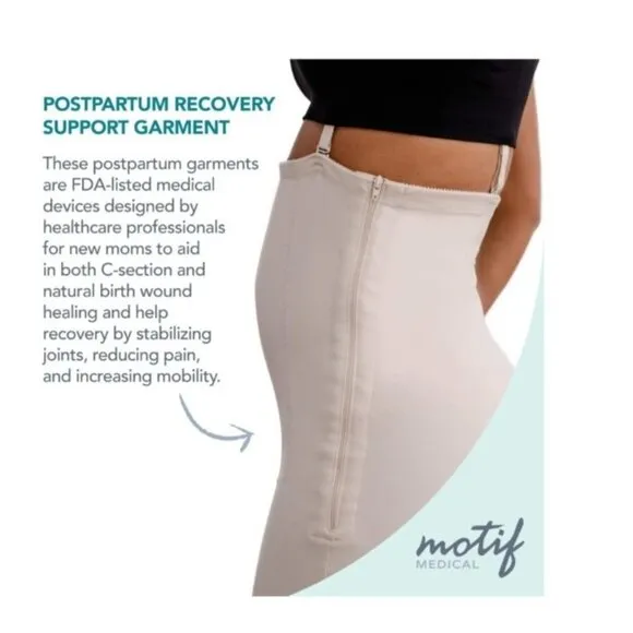 Motif Medical Postpartum Recovery Garment C Section Recovery Shapewear Size M